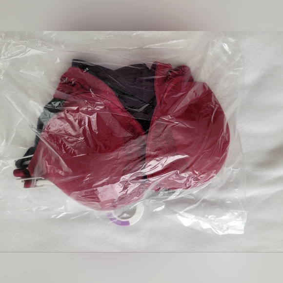 NWT 2-Bra Set, Padded Plungr T-shirt Bra, Convert to Criss Cross. Sz 36DD - Picture 2 of 16